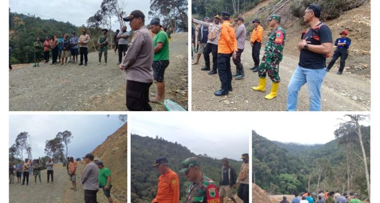 POLRES PEGUNUNGAN ARFAK FASILITASI DOA BERSAMA & PROSESI ADAT KORBAN TANAH LONGSOR DI KAMPUNG JIM