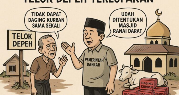 Telok Depeh, Kampung yang Terlupa: Tak Setetes Daging Kurban untuk 38 Kepala Keluarga