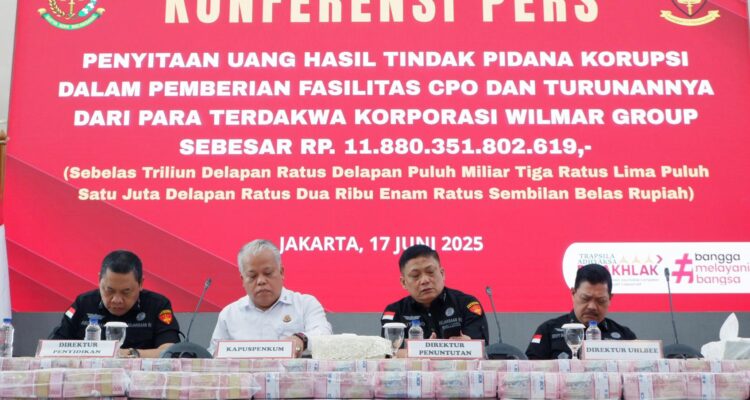 Kejagung Sita Rp11,8 Triliun dalam Kasus CPO: Uang Kembali, Proses Hukum Jalan Terus