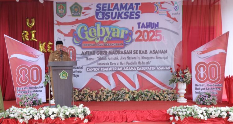 Sambut HUT ke-80 RI, Kemanag Asahan Gelar Festival Lagu Kebangsaan antar Guru Madrasah