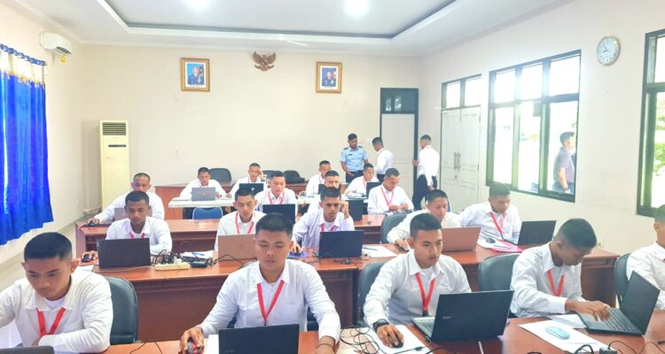 Menyaring yang Terbaik: 22 Casis Bintara TNI AU Jalani Tes Psikologi di Lanud RSA Natuna