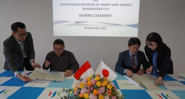 Wali Kota Munafri Teken LoI dengan Nihon SUIDO, Teknologi Perkuat Mitigasi Banjir di Makassar