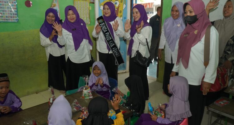 Bunda PAUD Kabupaten Asahan Kunjungi Sejumlah PAUD dan Posyandu