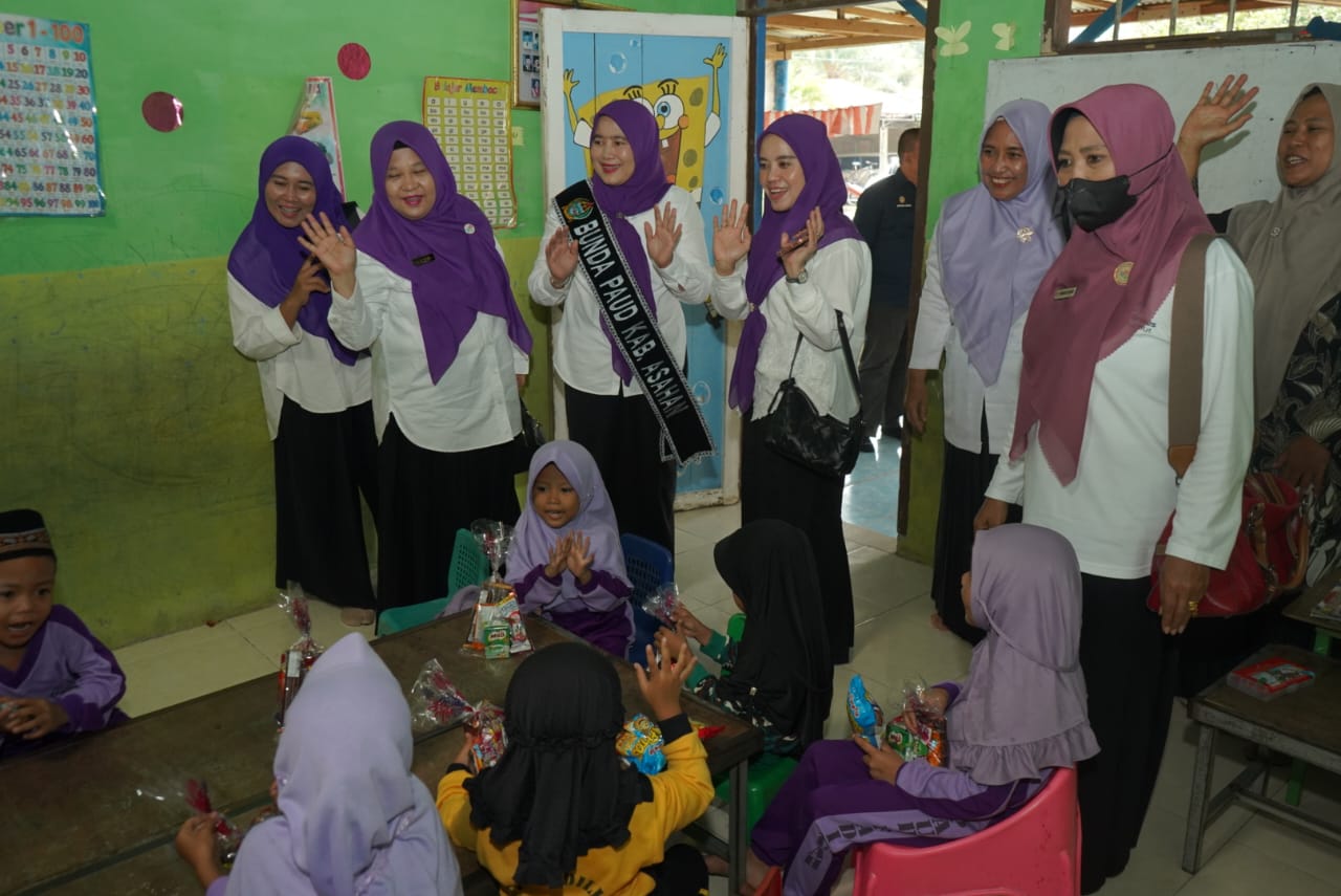 Bunda PAUD Kabupaten Asahan Kunjungi Sejumlah PAUD dan Posyandu