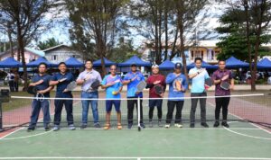 Semangat Sehat, Danlanud RSA Hadir di Tengah Komunitas Pickleball Natuna