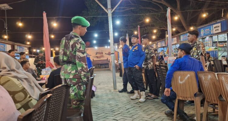 Perkuat Siskamling, Koramil 1406-04/Belawa Gandeng Damkar dan PPM Sisir Titik Rawan