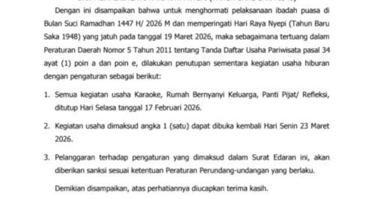 Sambut Ramadan, Wali Kota Munafri Keluarkan Edaran THM Wajib Tutup