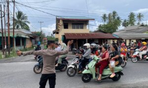 Polres Natuna Kerahkan Anggota Amanan Pasar Tumpah Ramadhan 1447 H