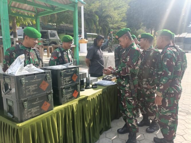 Kodim 1406/Wajo Cek Kelengkapan Personel dan Materiil Guna Jaga Stabilitas Wilayah