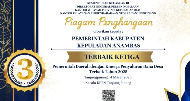 Tak Sekadar Serapan Anggaran, Anambas Buktikan Dana Desa Berdampak Nyata Tak Sekadar Serapan Anggaran, Anambas Buktikan Dana Desa Berdampak Nyata